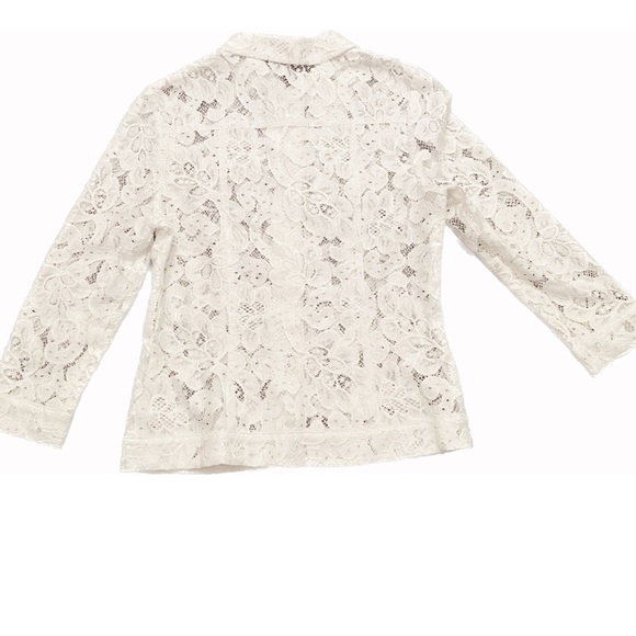 Lace Button Up Shirt - Picture 3 of 3